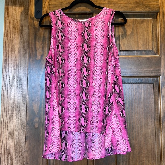 Boutique Pink Snakeskin Tank - Picture 1 of 1